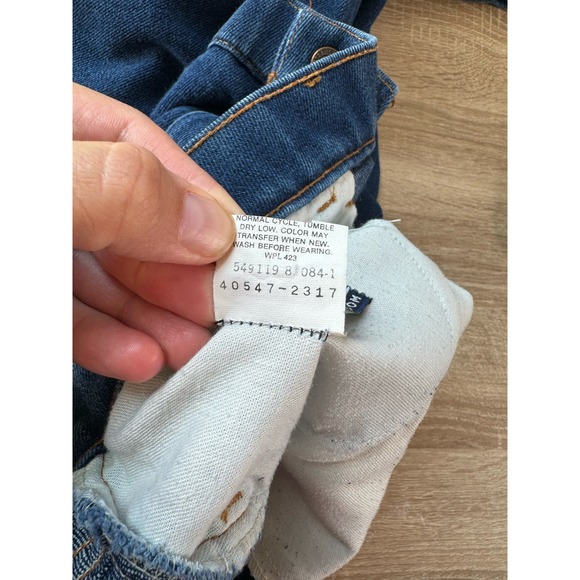 1988 Vintage Levis Blue Tab Jeans High Waisted Bootcut 36X30 Women's Size 14 - Picture 8 of 9